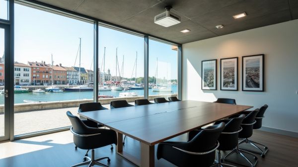 Préparer une réunion professionnelle près du vieux port